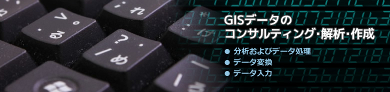 GISデータのコンサルティング･解析･作成